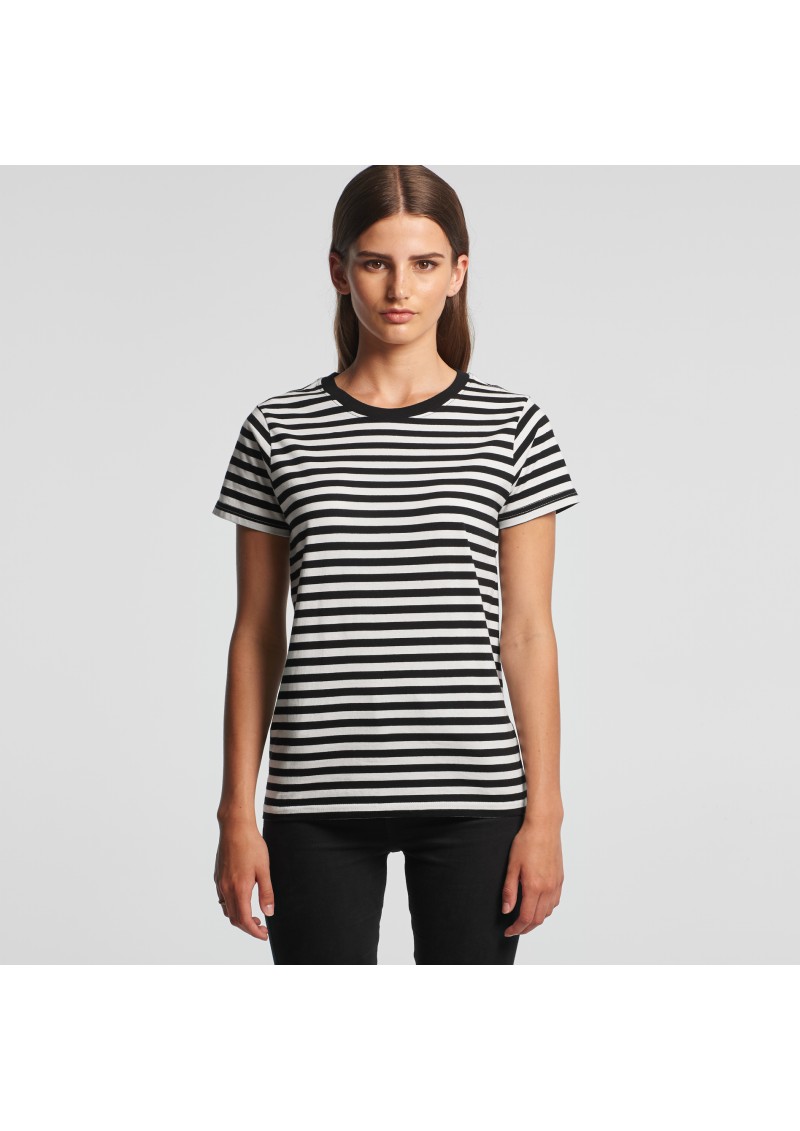 AS Colour Womens Maple Stripe Tee - 4037