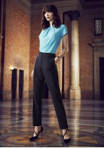 10722 - Womens Bandless Elastic Waist Pant