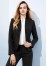 60113 - Womens Short Jacket with Reverse Lapel