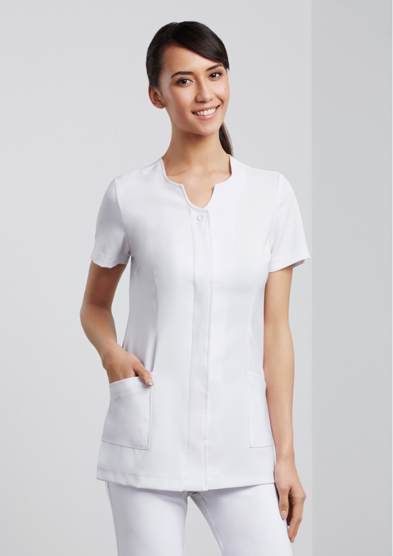 H133LS - Ladies Eden Button-Through Health Tunics