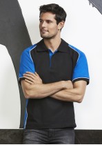 P10112 - Mens Nitro Contrast Panel Polycotton Polo
