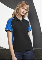 P10122 - Ladies Nitro Contrast Panel Polycotton Polo