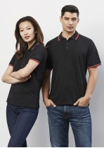 P227MS - Mens Cambridge Cotton-Backed Twin Stripe Polo