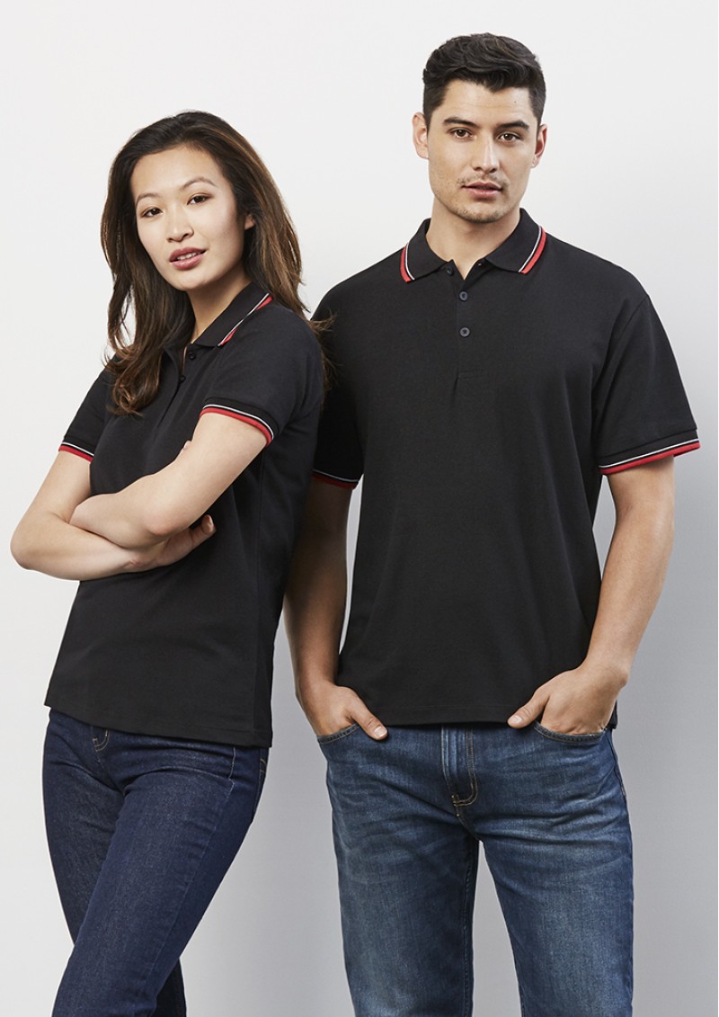 P227MS - Mens Cambridge Cotton-Backed Twin Stripe Polo