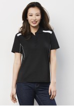 P244LS - Ladies United Contrast Panels and Piping Breathable Polo