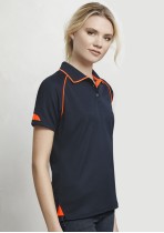 P29022 - Ladies Fusion Cotton-backed Fluoro Tipping Polo