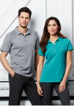 P706MS - Mens Profile Self Fabric Collar BIZCOOL  Polo