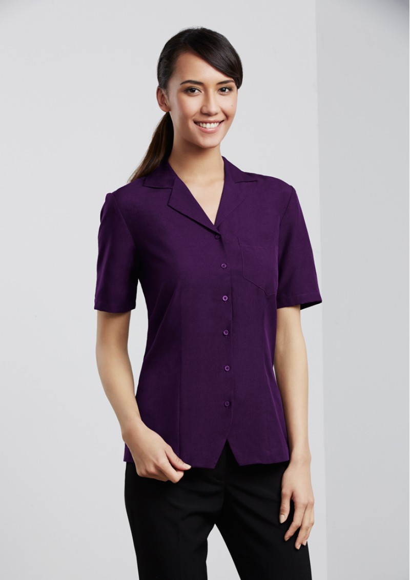 S265LS - Ladies Oasis Plain Action Back Overblouse