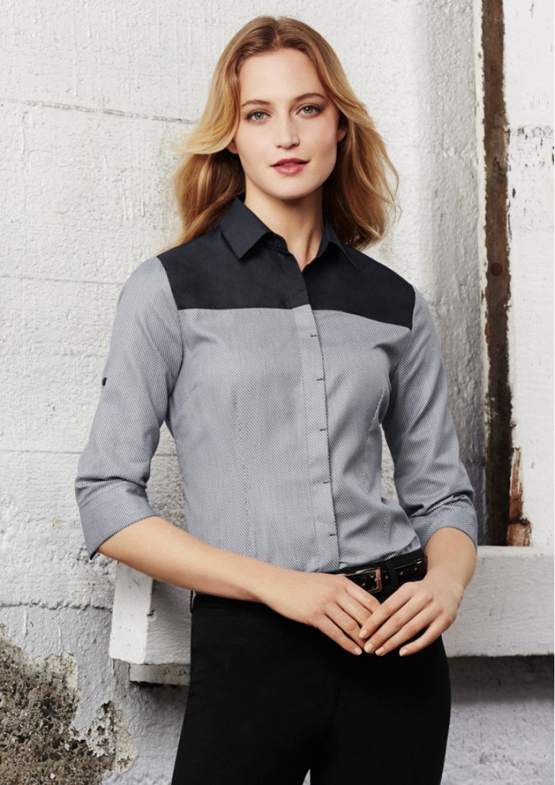 S503LT - Ladies Havana 3/4 Sleeve Shirt