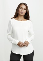 Ladies Madison Boatneck Blouse