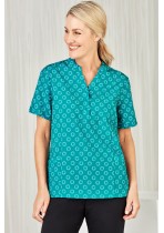 CS950LS - Womens Easy Stretch Daisy Print Tunic