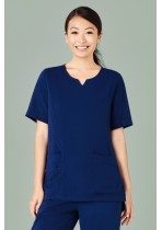 CST942LS - Womens Tailored Fit Round Neck Scrub Top