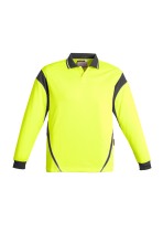 ZH249 - Mens Hi Vis Aztec Day Only Long Sleeve Polo