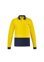 ZH430 - Men's Hi Vis Cotton Long Sleeve Polo
