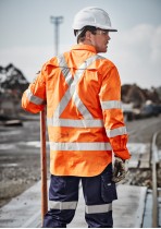 ZW690 - Mens Hi Vis X Back Taped Shirt