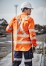 ZW690 - Mens Hi Vis X Back Taped Shirt