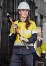 ZW720 - Rugged Cooling Womens Taped Hi Vis Spliced 100% Cotton Shirt