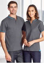 P226LS - Ladies Jet Contrast Hem Panel BIZCOOL Polo