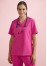 CST245LS - WOMENS PINK V-NECK SCRUB TOP