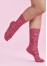 CCS250U - Unisex Pink Happy Feet Comfort Socks