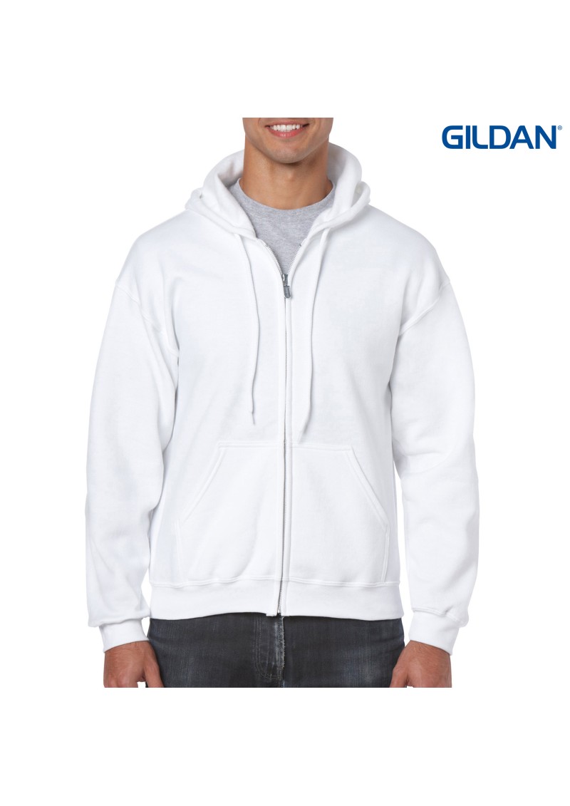 18600-Gildan Heavy Blend Adult Full Zip Hooded Sweatshirt