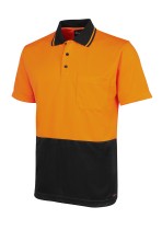 JB's Hi Vis Jacquard Non Cuff Polo