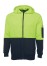 JB's Hi Vis Full Zip Fleecy Hoodie