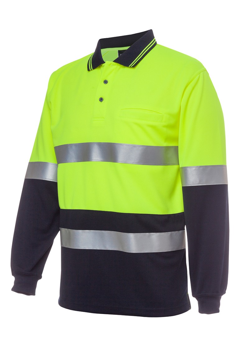 JB's Hi Vis L/S (D+N) Traditional Polo
