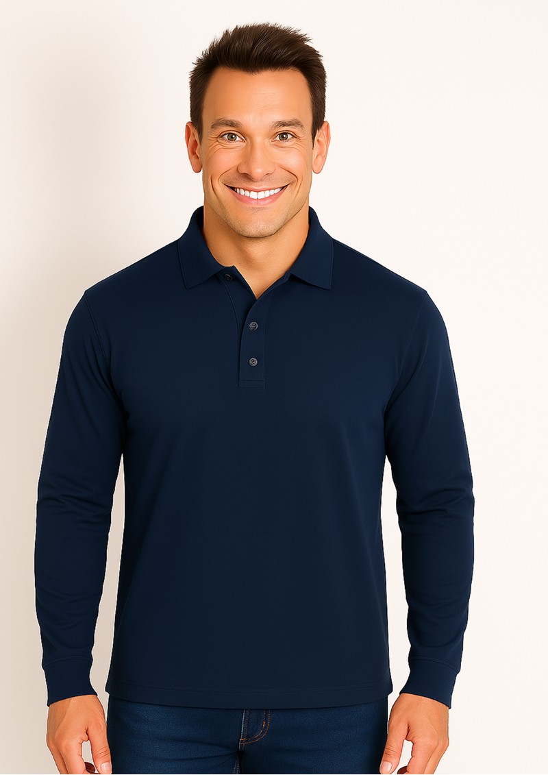 210 SIGNATURE LONG SLEEVES  POLO