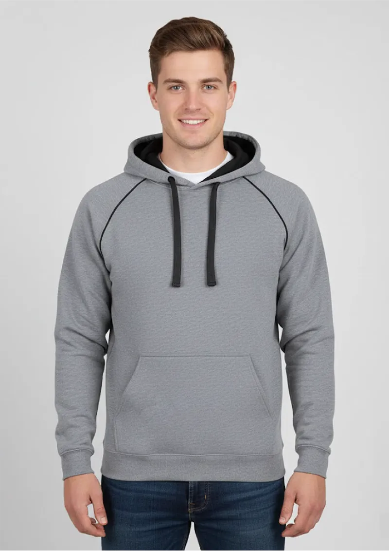ADULTS CONTRAST FLEECY HOODIE