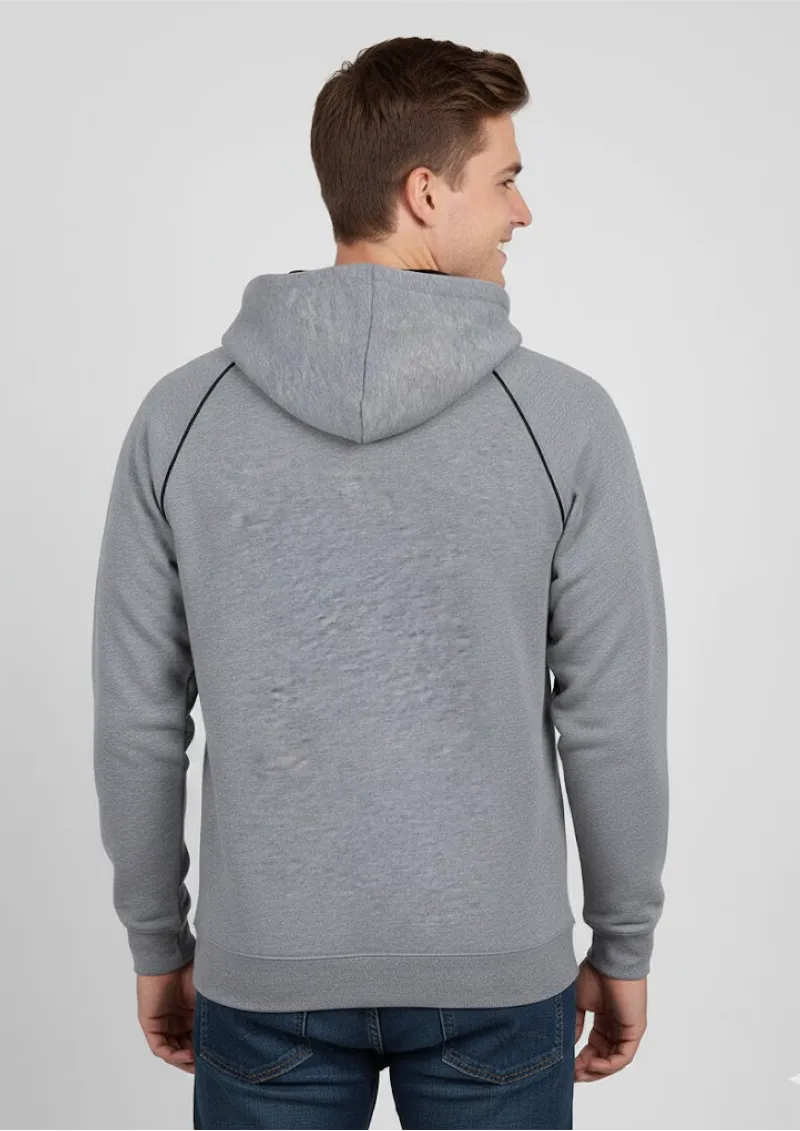 ADULTS CONTRAST FLEECY HOODIE