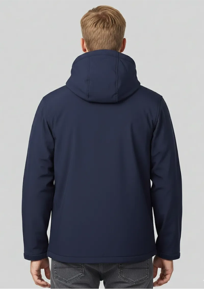 PODIUM ADULTS THREE LAYER HOODED SOFTSHELL JACKET