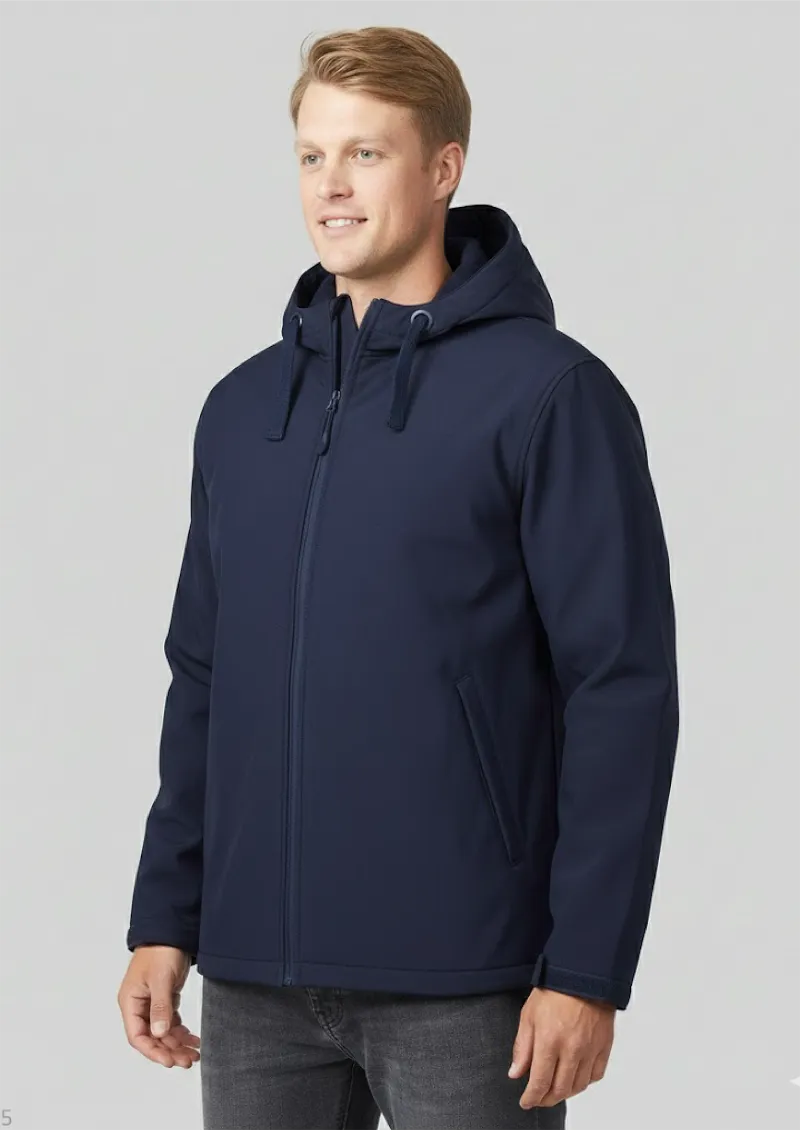 PODIUM ADULTS THREE LAYER HOODED SOFTSHELL JACKET