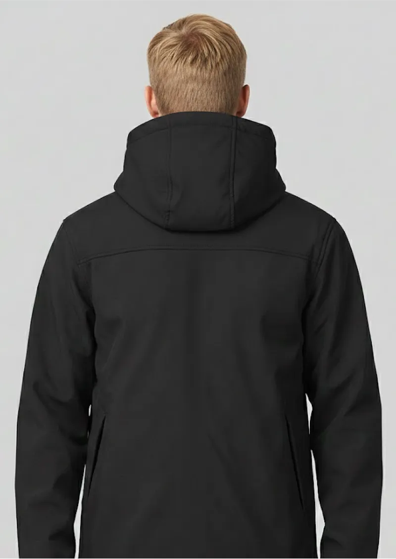 PODIUM ADULTS THREE LAYER HOODED SOFTSHELL JACKET