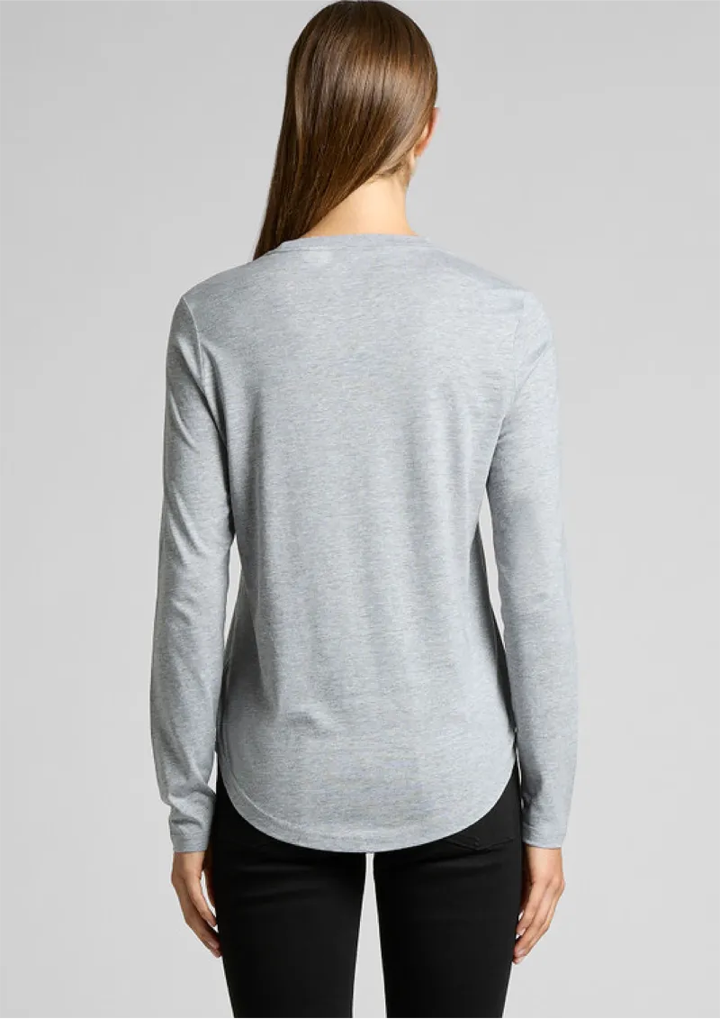 AS Colour Womens Curve L/S Tee - 4055