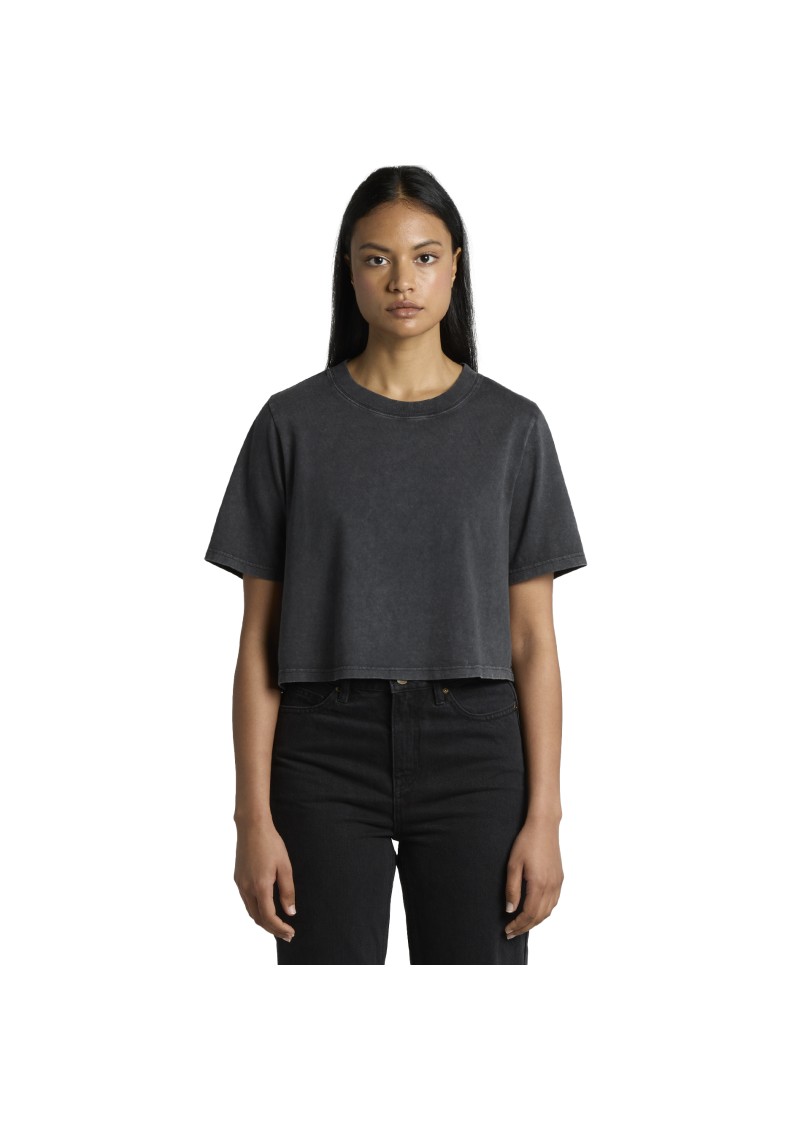 Wo's Stone Wash Heavy Crop