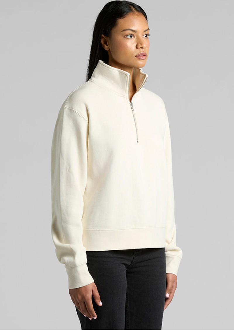 AS Colour Womens Stencil Half Zip Crew - 4125