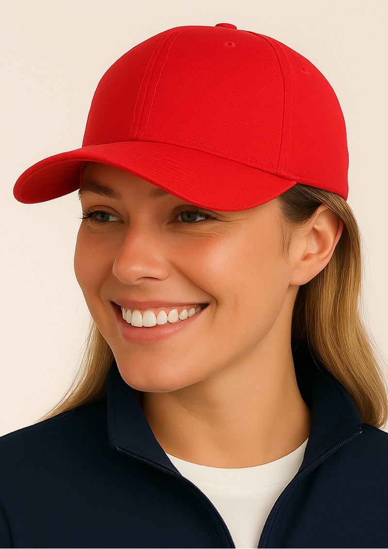 Headwear24 6 Panel Brushed Cotton Cap