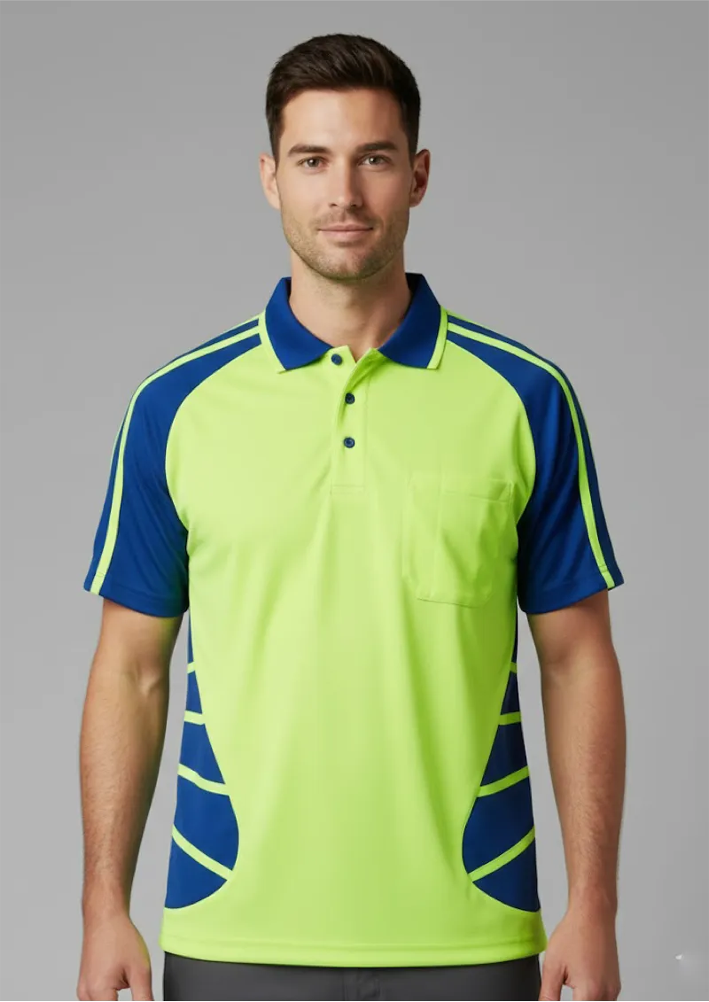 HI VIS  S/S SPIDER POLO