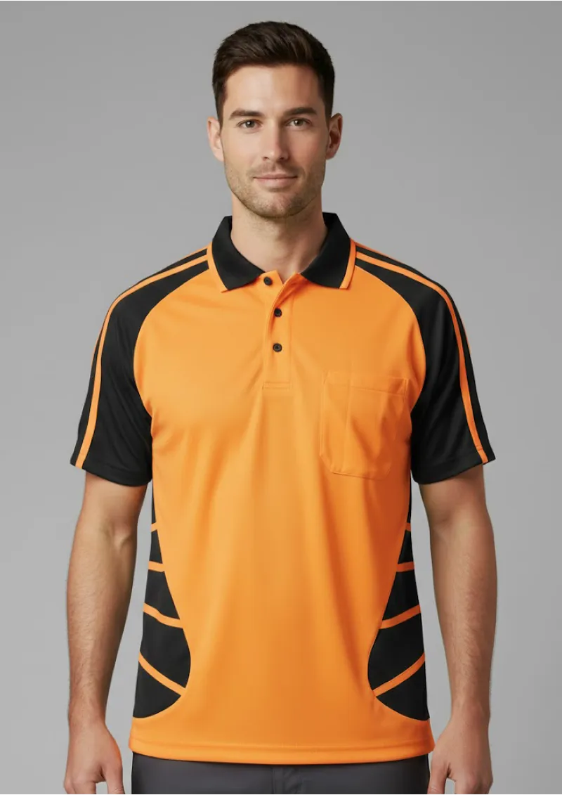 HI VIS  S/S SPIDER POLO