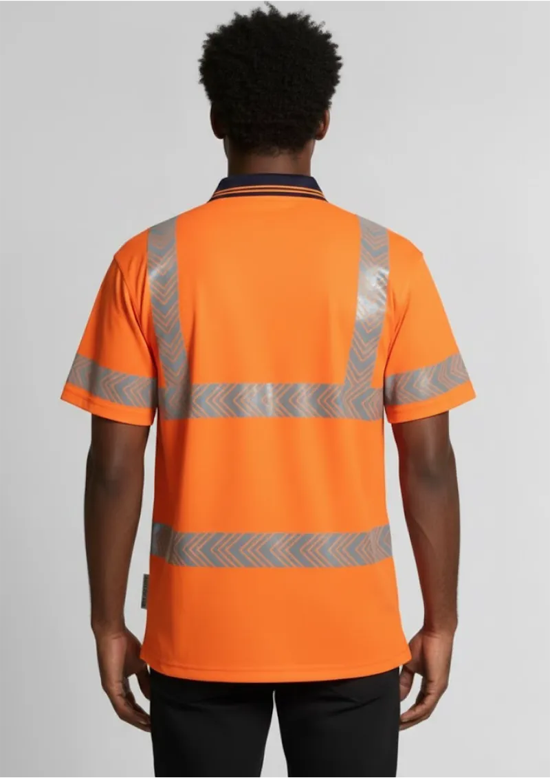 JB's Hi Vis S/S Segmented Tape Polo