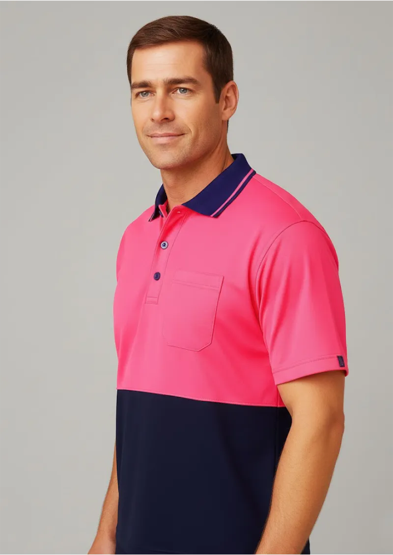 ADULTS HI VIS NON CUFF TRADITIONAL POLO