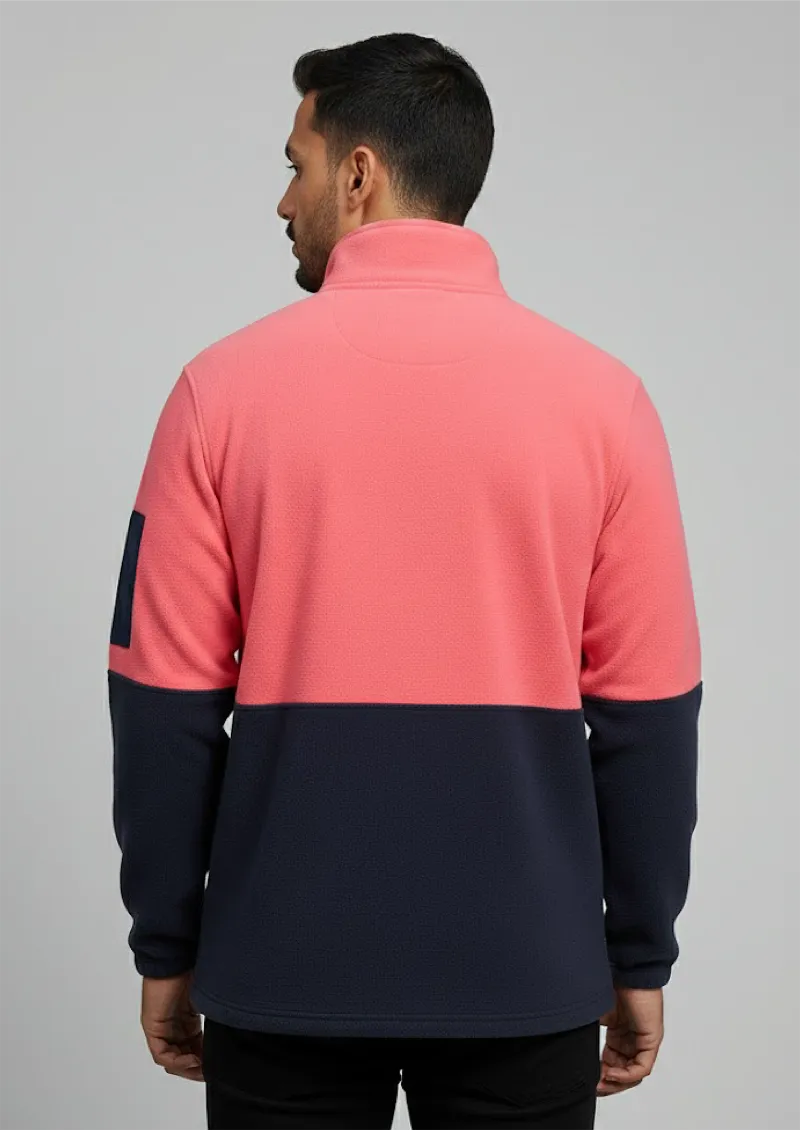 6HVPF - JB's HI VIS 1/2 ZIP POLAR FLEECE