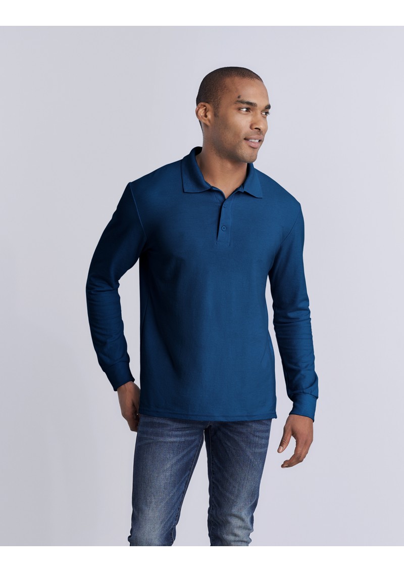 Gildan DryBlend Adult Double Pique Long Sleeve Sport Shirt