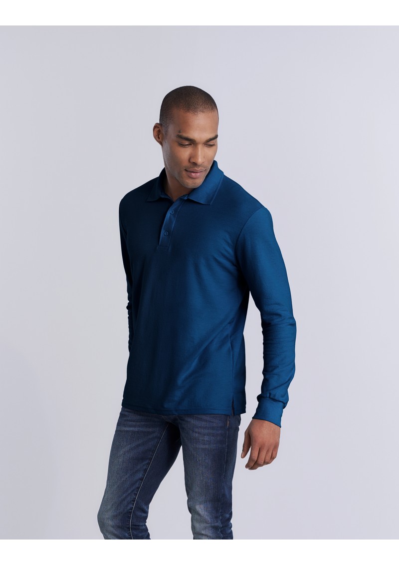 Gildan DryBlend Adult Double Pique Long Sleeve Sport Shirt