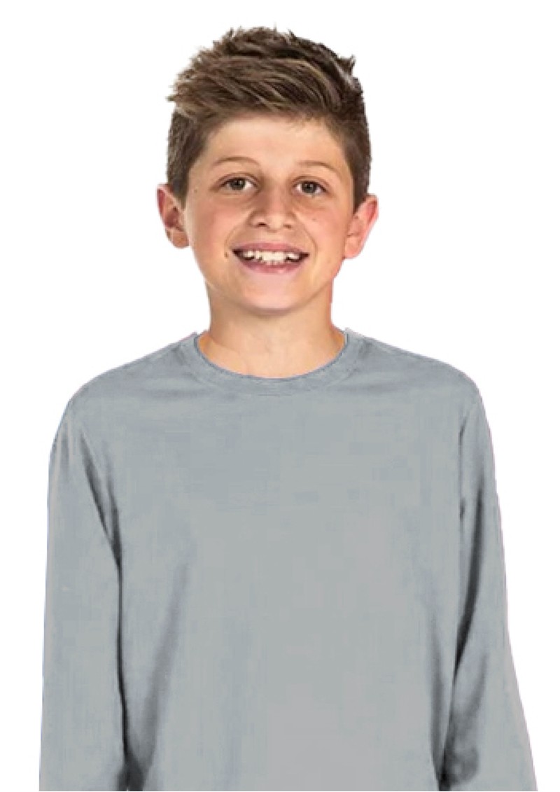 KIDS LONGSLEEVES PODIUM POLY TEE