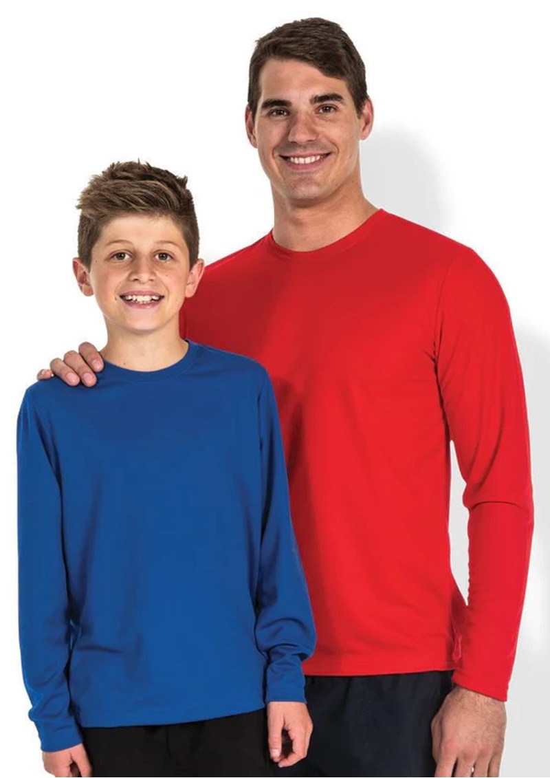 KIDS LONGSLEEVES PODIUM POLY TEE