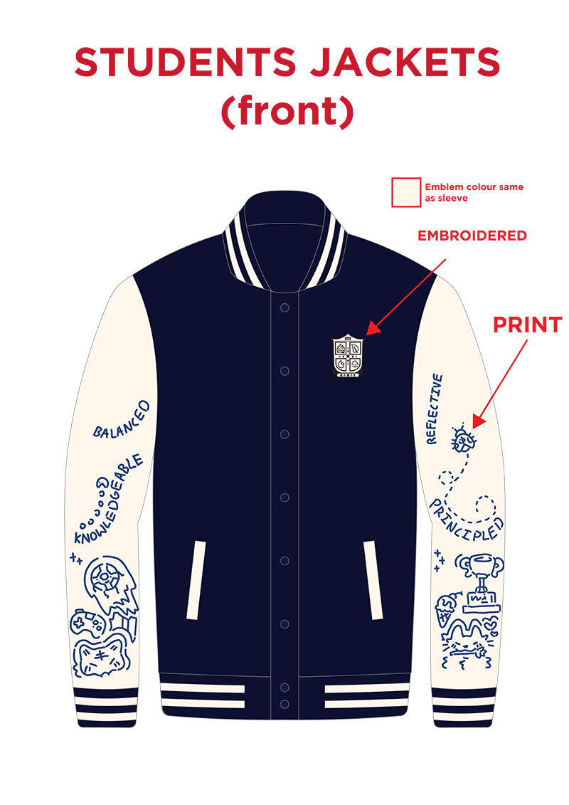 Auckland Normal Intermediate Student Leavers’ Letterman Jacket