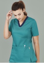 CST043LS-Womens Riley V-Neck Scrub Top
