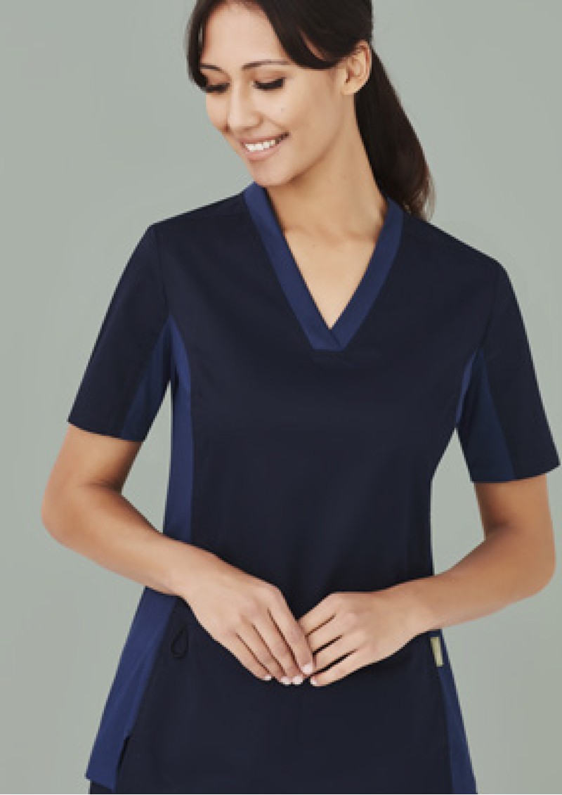 CST043LS-Womens Riley V-Neck Scrub Top